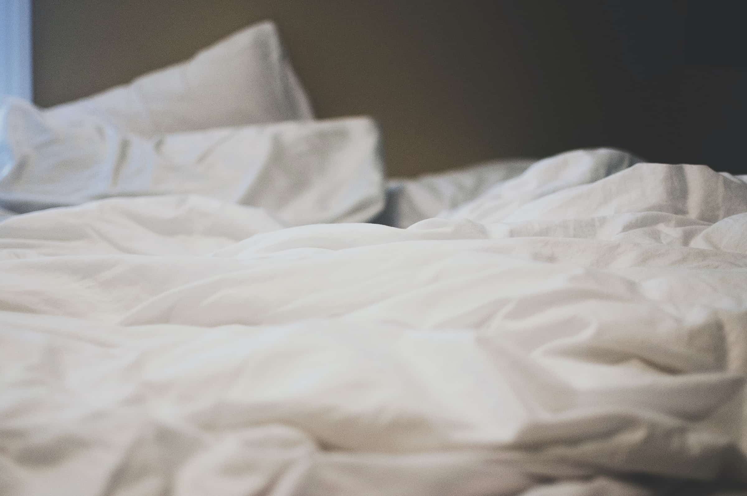 Ruffled bed sheets