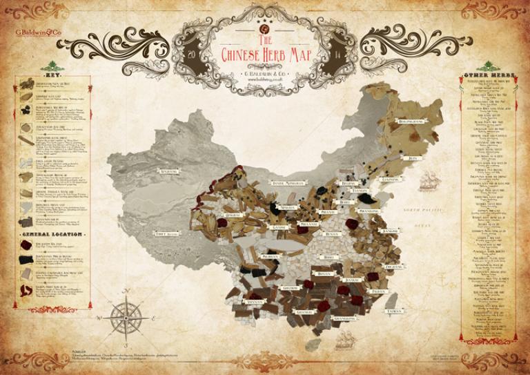 The Baldwins Chinese Herb Map ~ Download &amp; Share