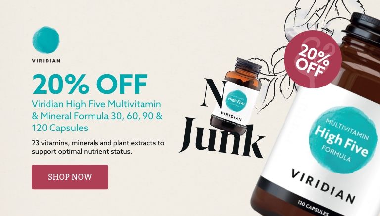 20% Off Viridian High Five Multivitamin And Mineral Formula