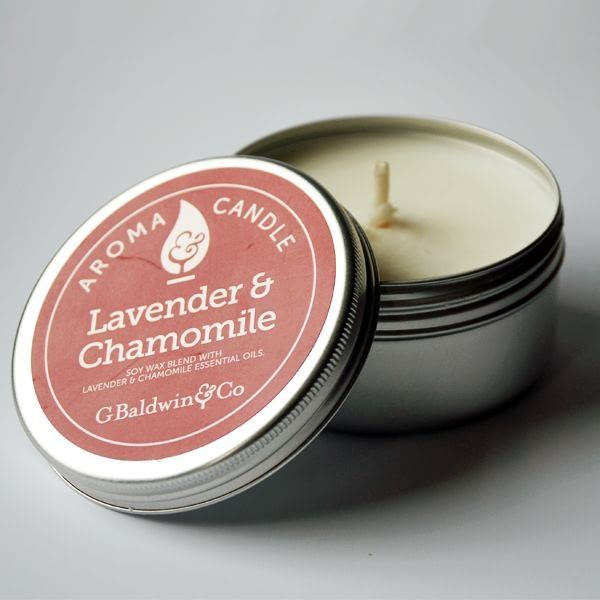 Baldwins product photo of Baldwins Lavender And Chamomile Aroma Candle
